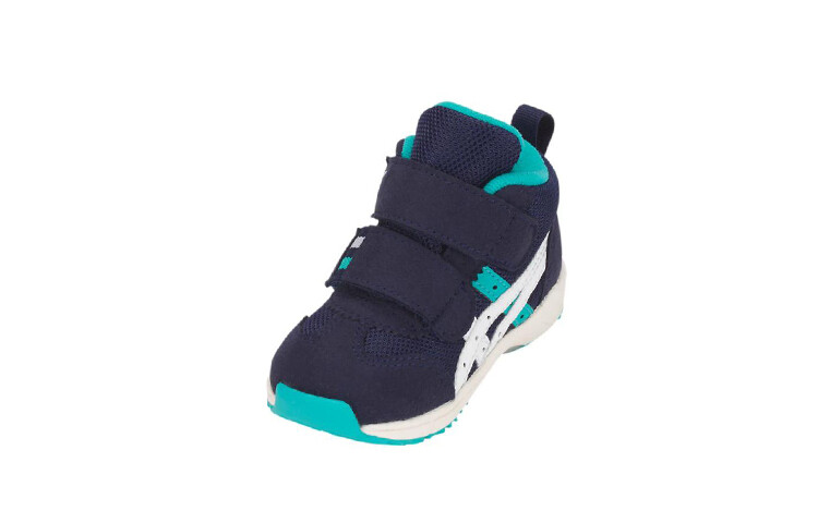 Кроссовки Asics GD. RUNNERBABY Toddler Shoes TD Mid-top White/Royal Blue/Fern Green — фото 4