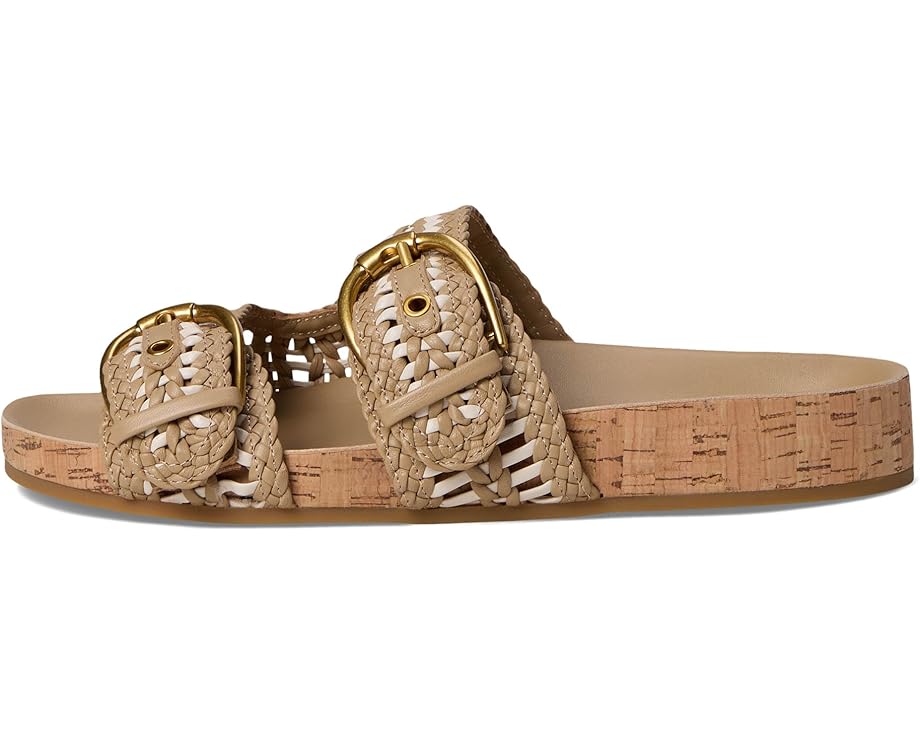Сандалии Veronica Beard Prue Woven, цвет Beige/White Woven Leather — фото 4