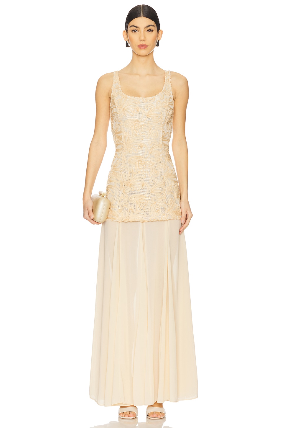 

Длинное платье Simona Lpa, cream