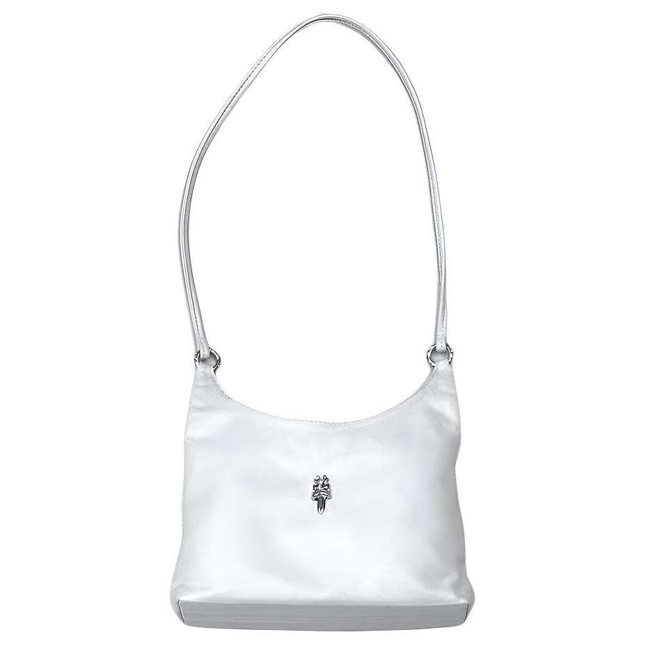 

Сумка через плечо из тисненой кожи, женская сумка, белая Chrome Hearts, Set (Bag+Dust Bag)