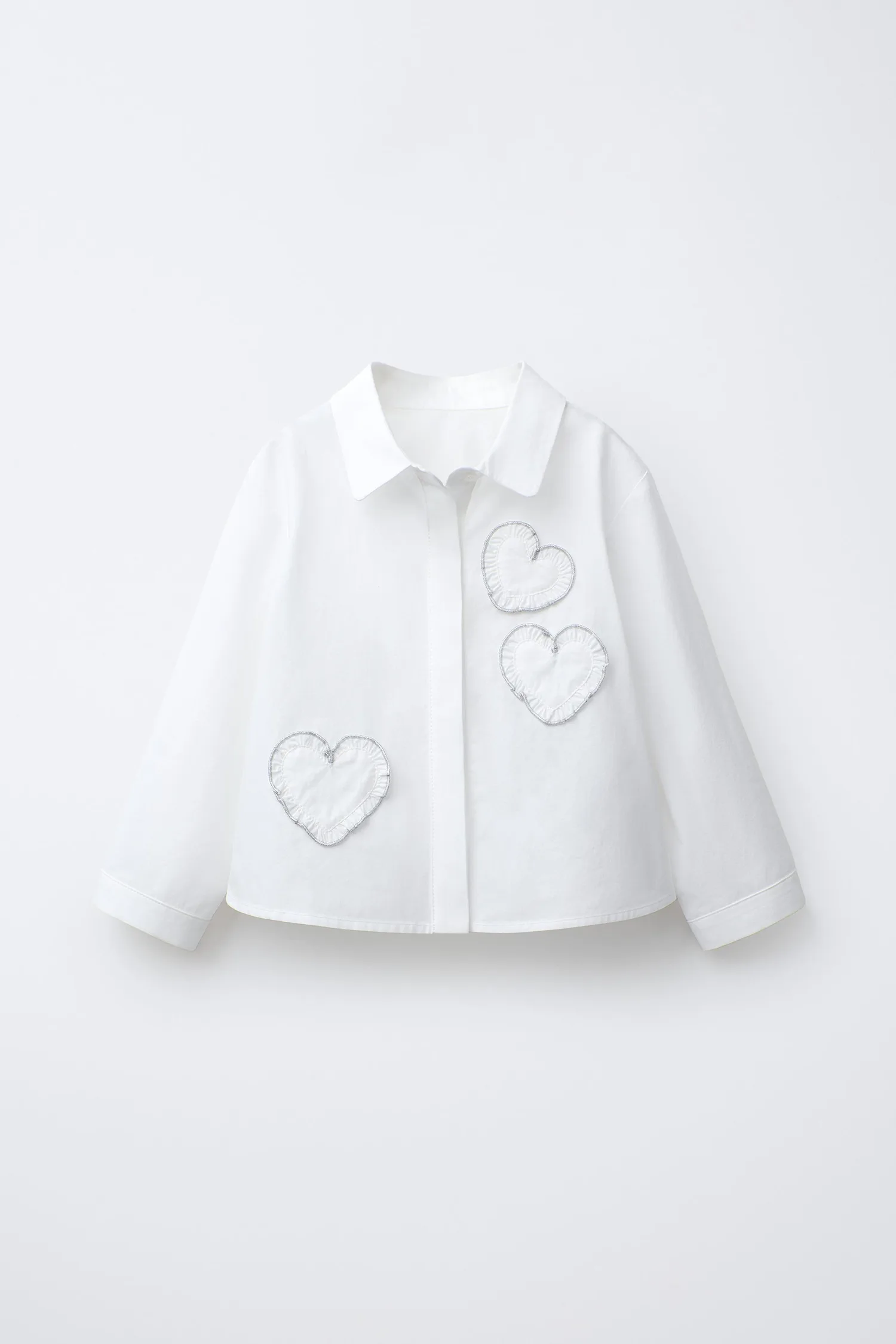 Футболка с сердечком Zara, белый