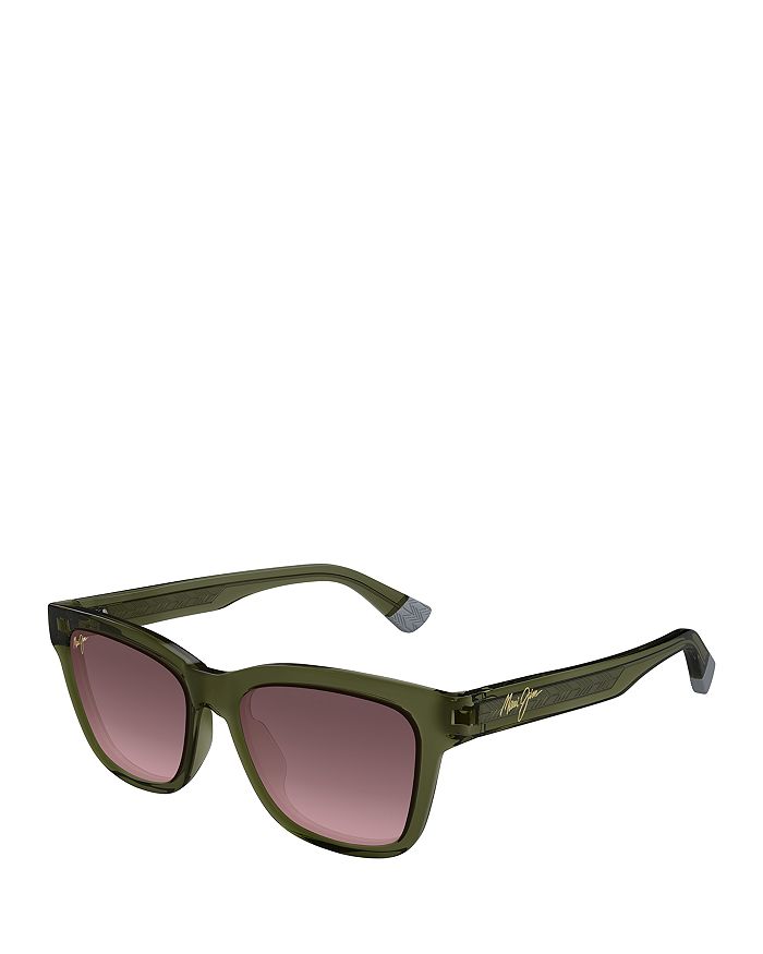 

Солнцезащитные очки Hanohano Square, 53 мм Maui Jim, зеленый