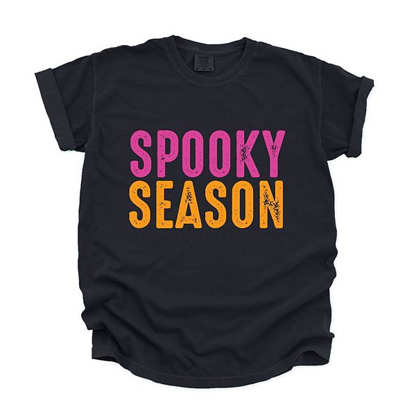 

Футболка с принтом Spooky season bright distressed Simply Sage Market, Black, Черный, Футболка с принтом Spooky season bright distressed Simply Sage Market, Black