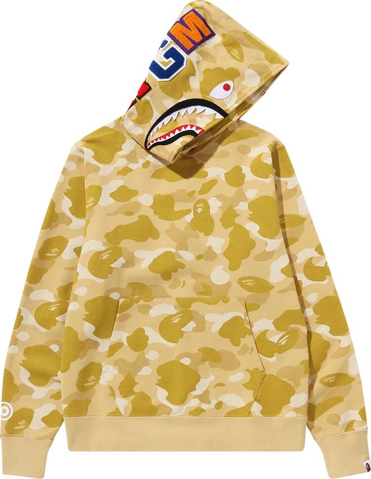 

Худи BAPE Color Camo Shark Pullover 'Yellow', желтый