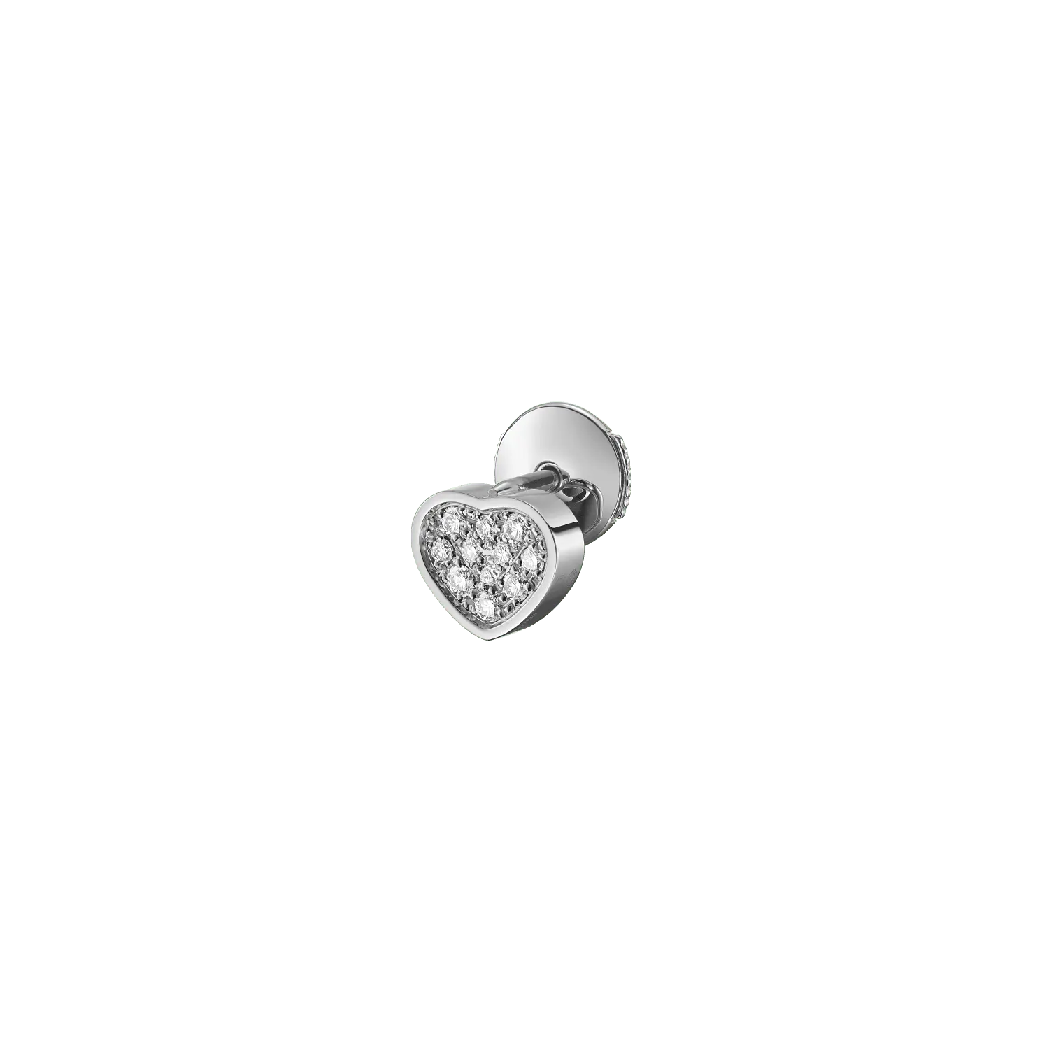 

Серьги Chopard My Happy Hearts - Одинарная серьга, белое золото, бриллианты