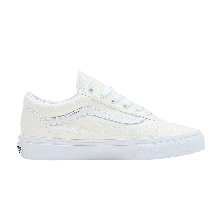 

Кроссовки Vans Old Skool Kids Glitter White, белый