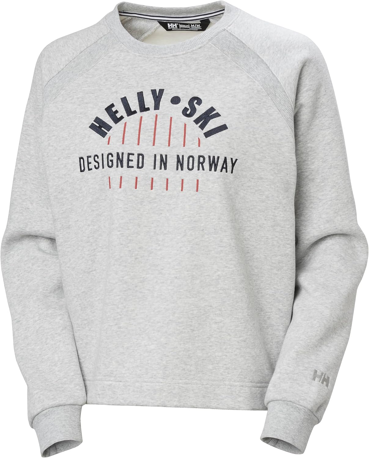 

Толстовка Helly-Hansen Bliss для женщин - худи с круглым вырезом, удлиненным подолом, резинкой на воротнике и манжетах, вышитым логотипом Helly Hansen, 949 Grey Melang