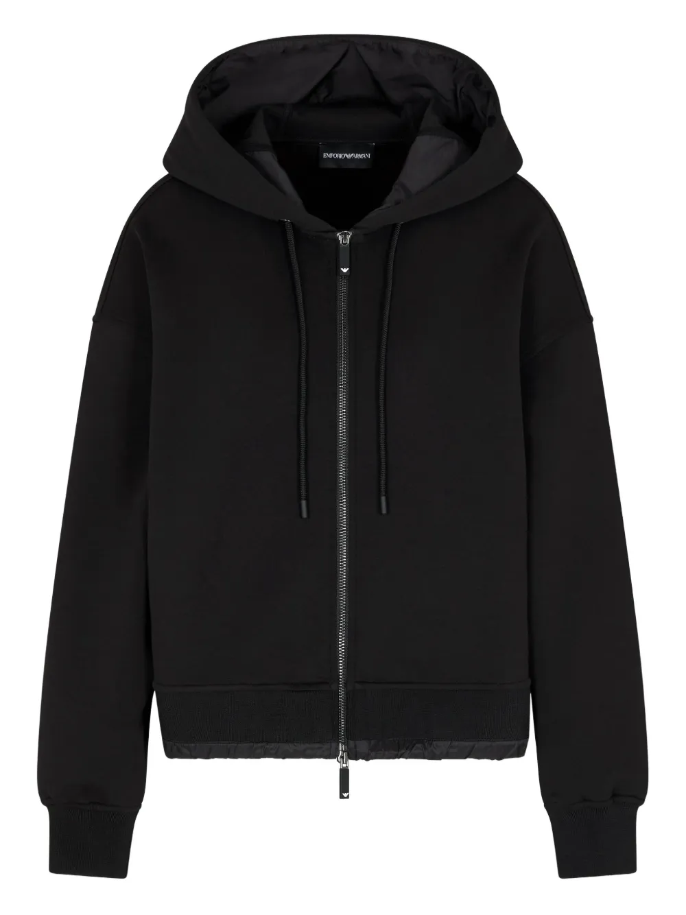 

Худи на молнии EMPORIO ARMANI, черный