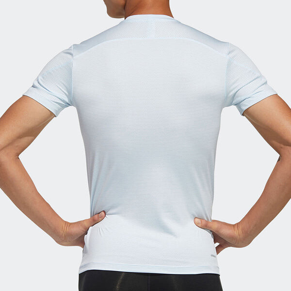 Футболка Adidas Training Sports Short Sleeve Tee 'Light Sky Blue', синий — фото 4
