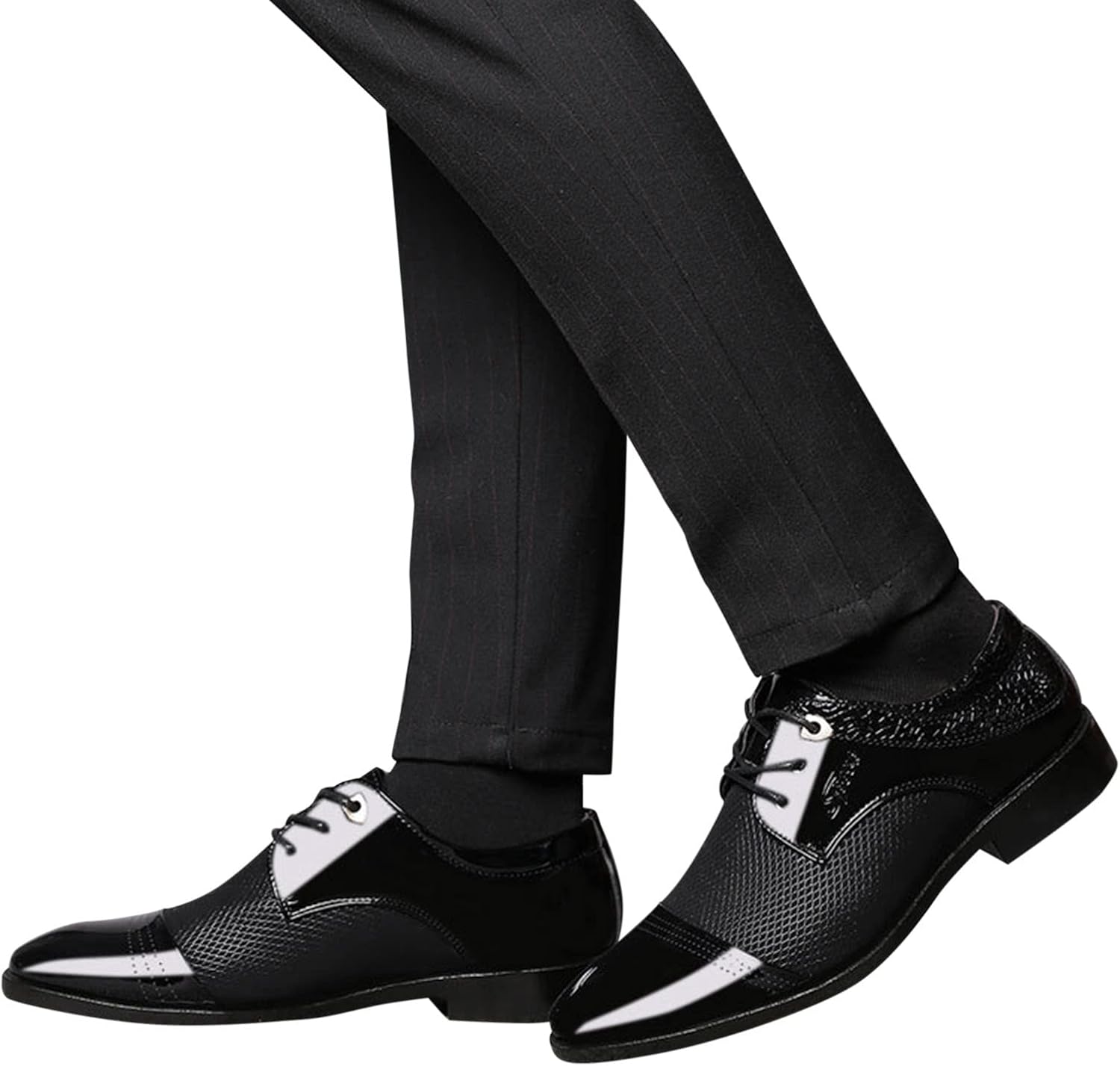 

Мужские классические оксфорды Hbeylia, деловые формальные туфли с шнуровкой на 4 отверстия, британский стиль, легкая кожаная обувь на смокинг, заостренный носок, удобные туфли для принца, офиса, свадьбы, деловые туфли с крыльями, черный