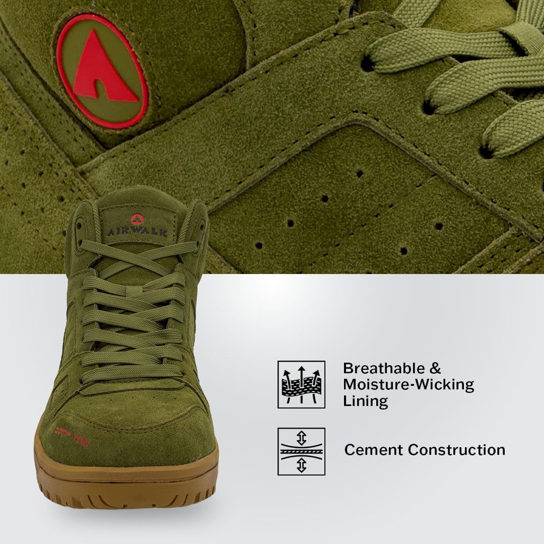 

Кроссовки Airwalk Mens Mongo, оливковый