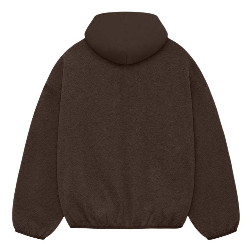 Худи Fear of God Essentials Nylon Fleece Hoodie 'Heather Wood', коричневый — фото 2