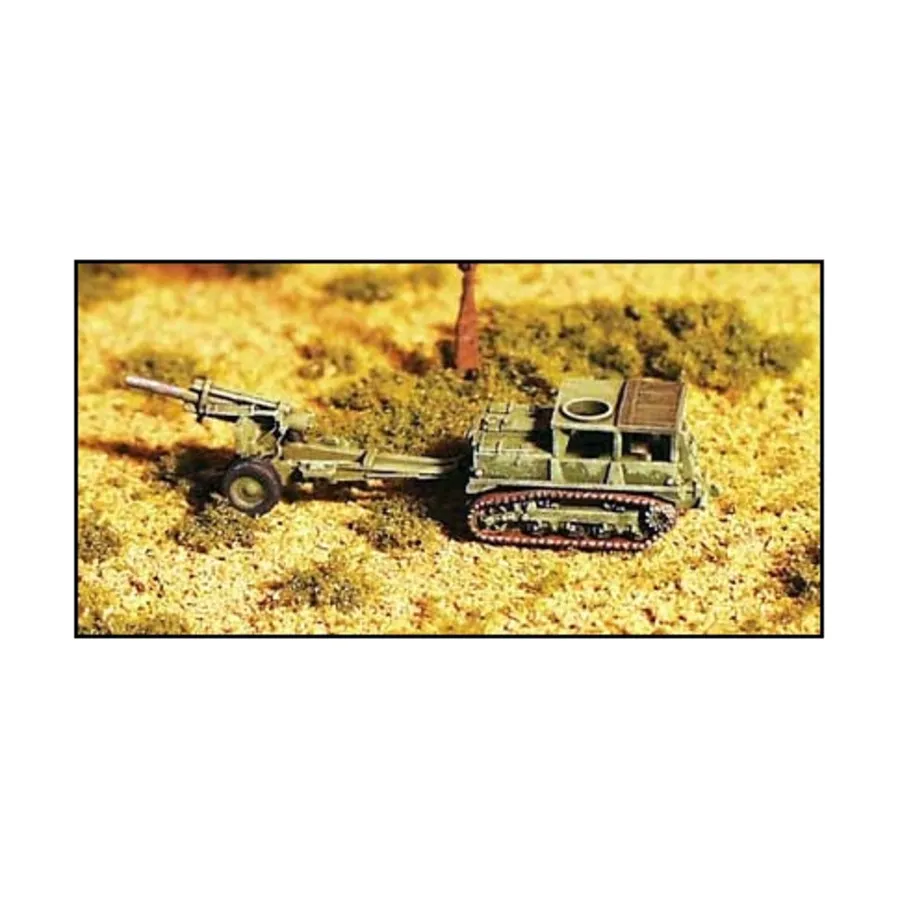 

Трактор М5 со 155-мм гаубицей, WWII Micro Armour - United States - Towed Guns (1:285)