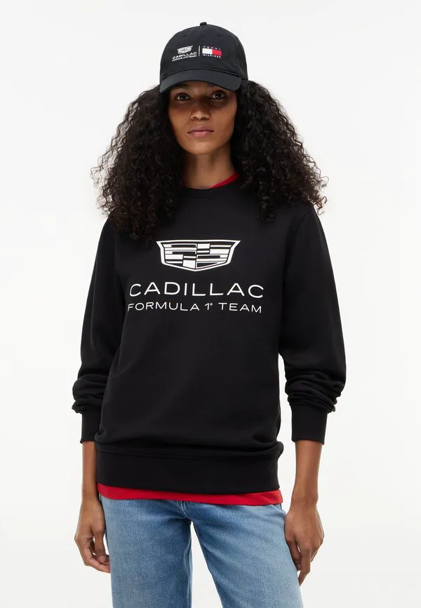 Толстовка унисекс с логотипом команды cadillac formula 1. Tommy Hilfiger, Black — фото 4