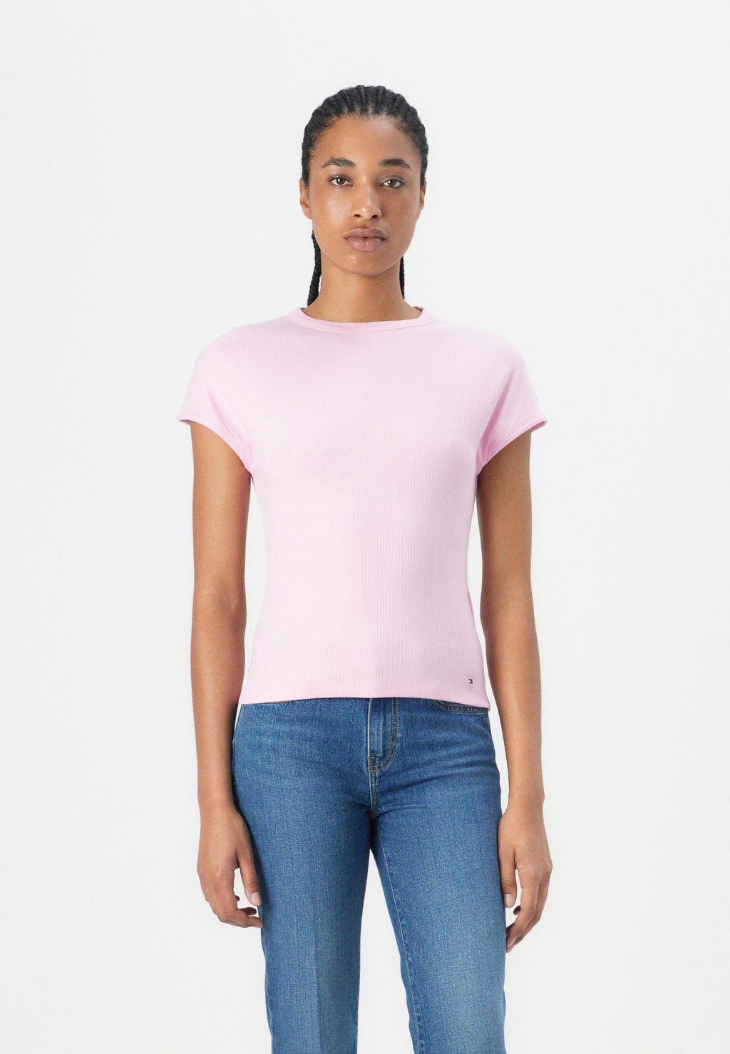 

Базовая футболка SLIM TEE Tommy Hilfiger, розовый