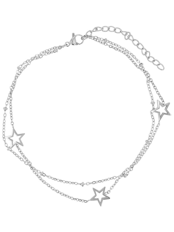 

Adeliás Женский браслет из нержавеющей стали, 24 см, серебристый