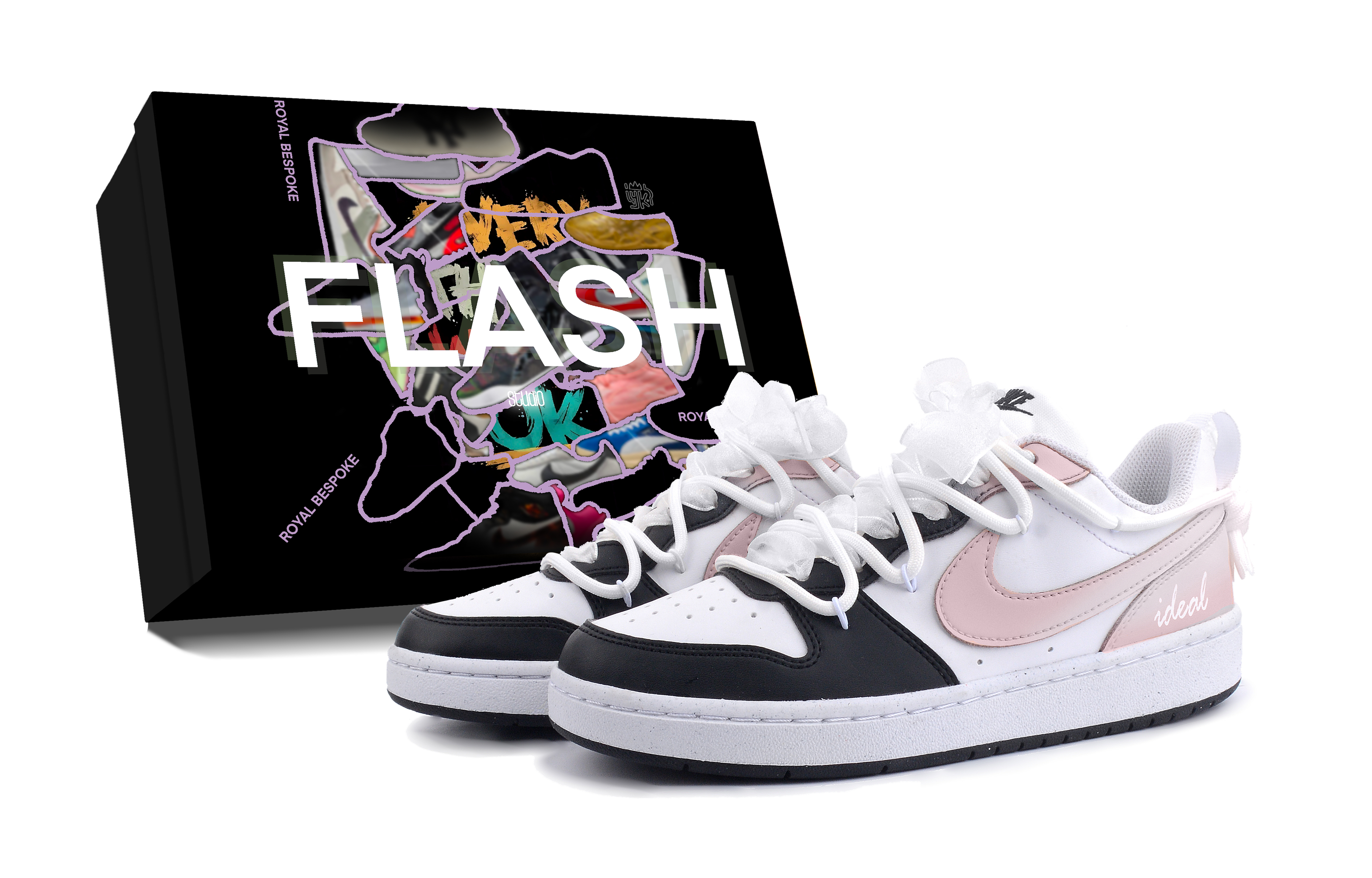 

Детские скейтерские кроссовки Court Borough для младших школьников Nike, розовый/черный