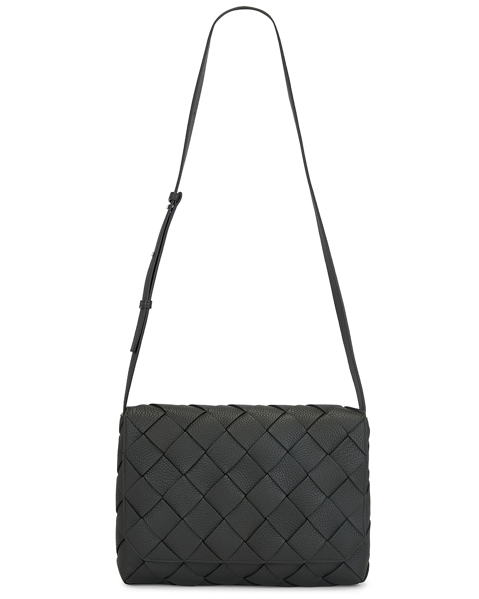 

Сумка через плечо Intreccio Taurillon Bottega Veneta, Dark Green & Silver