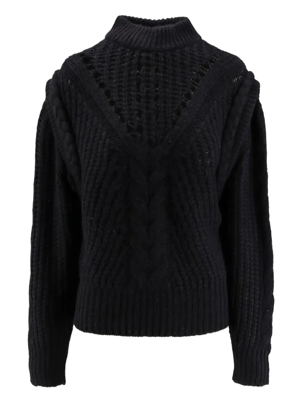 

Свитер фактурной вязки Boss, черный