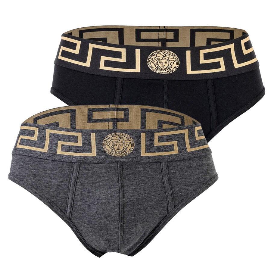 

Трусы VERSACE Panty, серый/черный