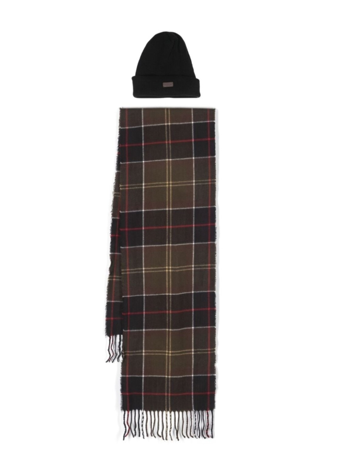 

Barbour комплект из шапки бини и шарфа, зеленый