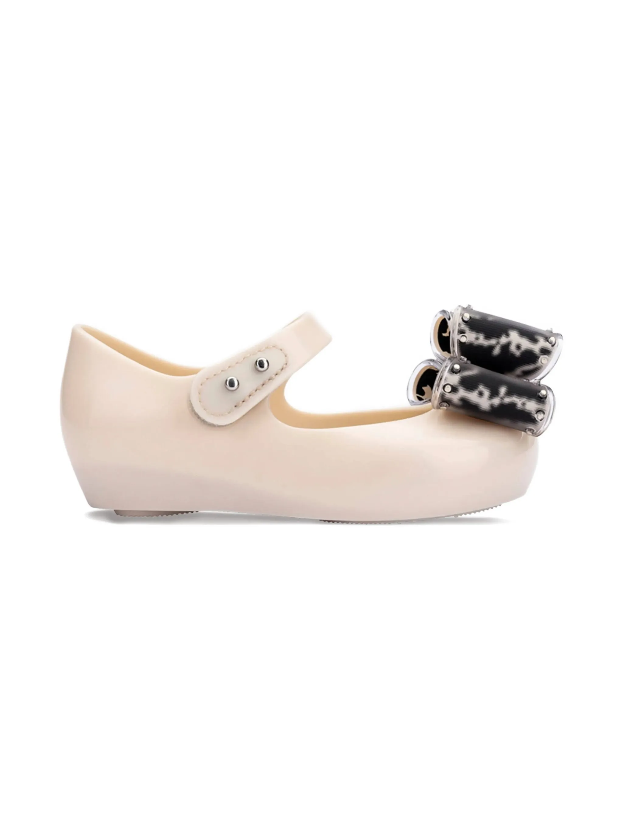 Мини-балетки Ultragirl с классическим бантом на ремешке Mini Melissa, бежевый — фото 2