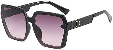 

Солнцезащитные очки в форме многоугольной квадратной рамки с буквой 2026 для женщин и мужчин, для вождения автомобиля, с пластиковой оправой MTZJH, Purple