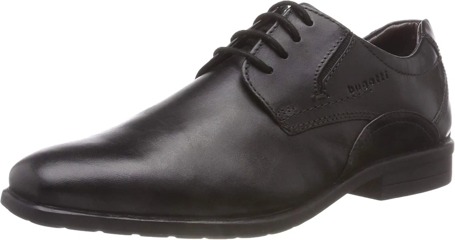 Мужские туфли на шнуровке Bugatti Derby 313220011000, Black 1000