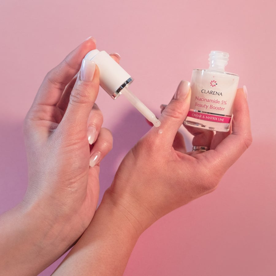 Бустер Clarena — Niacinamide % Beauty Booster, усилитель красоты для лица, увлажняет, укрепляет, уменьшает, 30 мл — фото 4