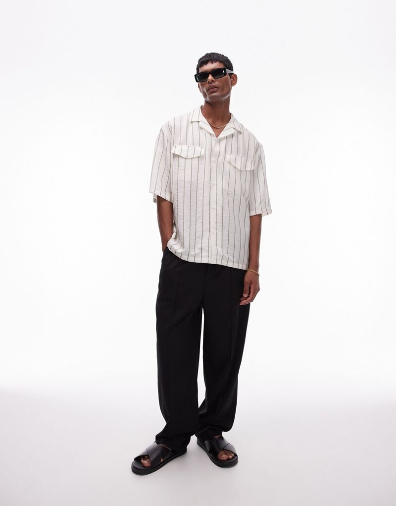 

Черные широкие брюки Topman