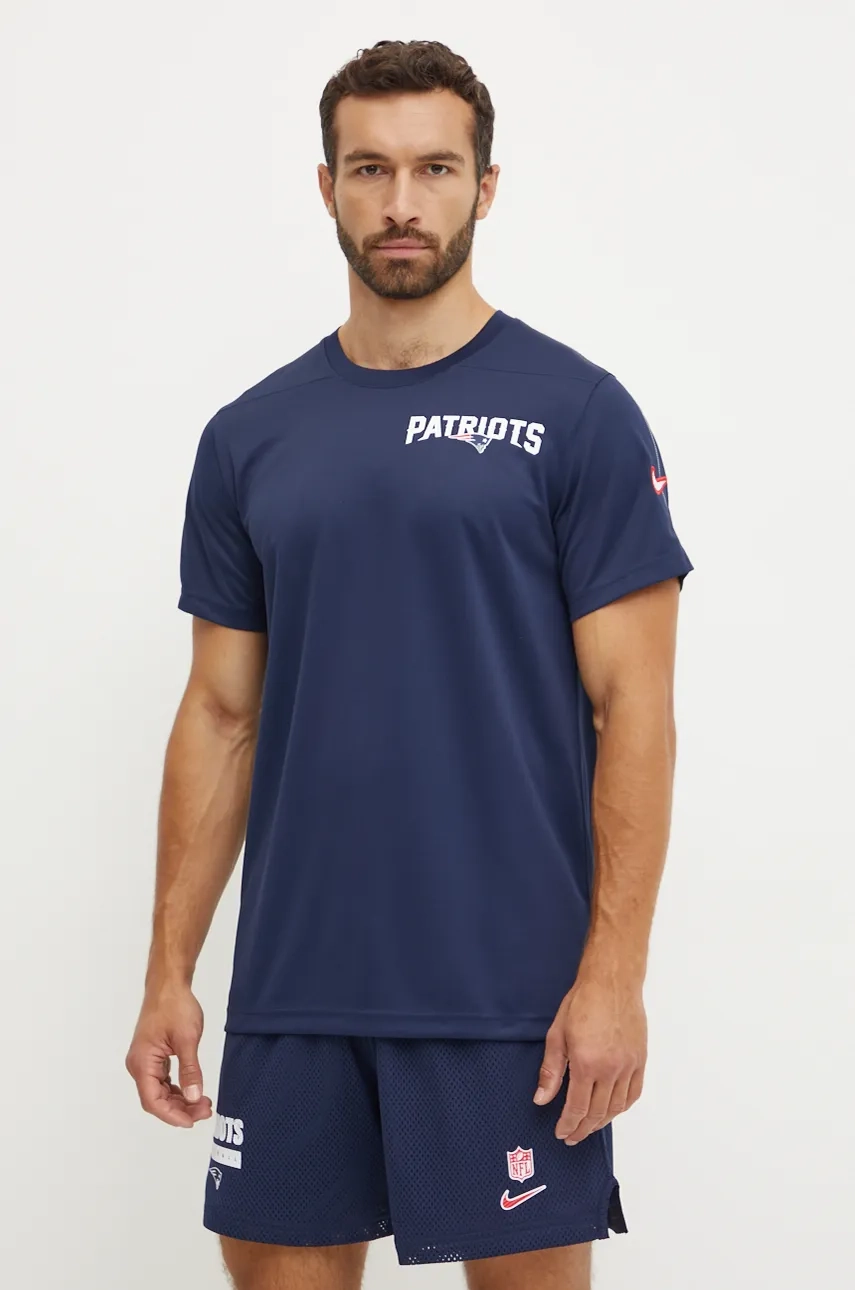 

Тренировочная футболка New England Patriots Nike, темно-синий