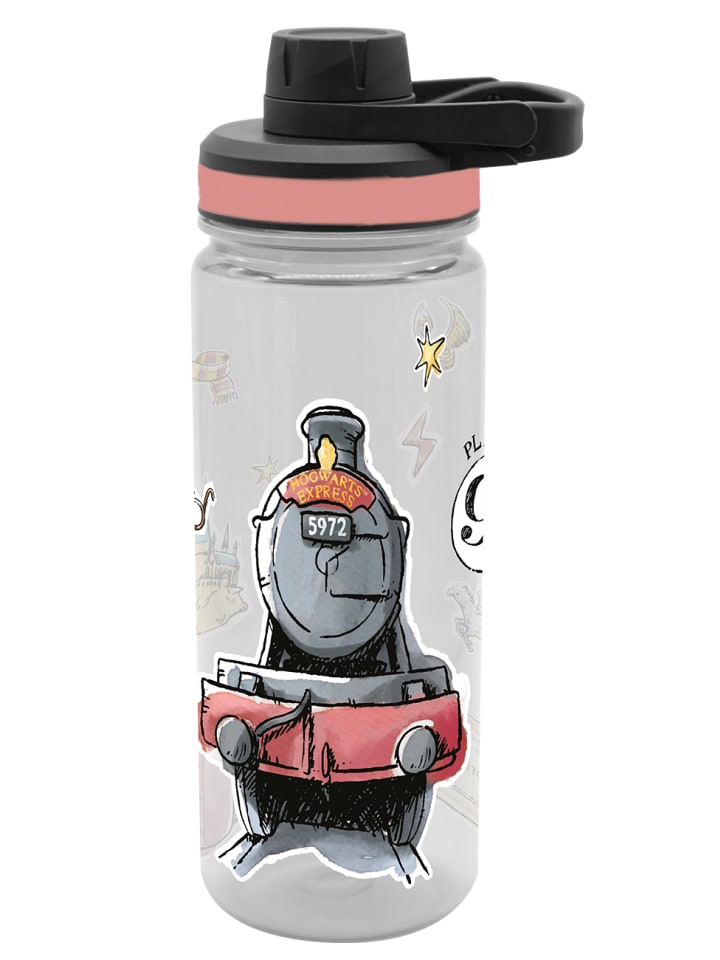 

Geda Labels Бутылка для воды HP Hogwarts Express с акварельным рисунком, розовая, 700 мл