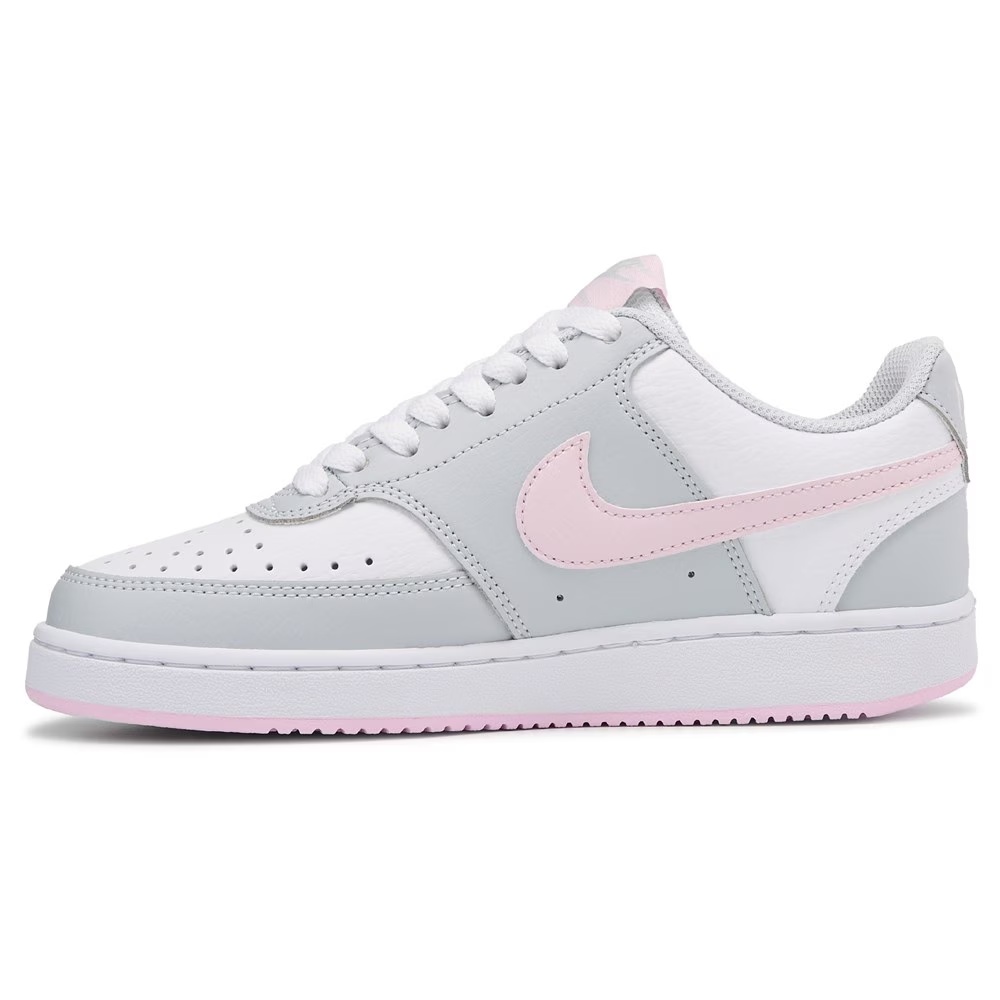 Кроссовки Court vision low от Nike, platinum/pink/white — фото 3
