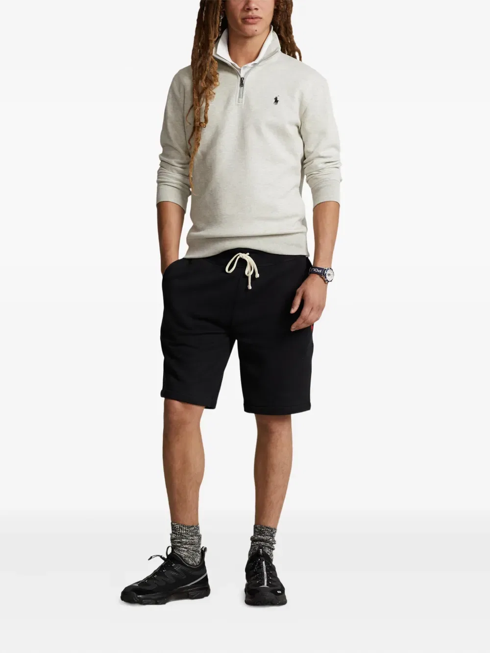Толстовка с вышитым логотипом Polo Ralph Lauren, серый — фото 2