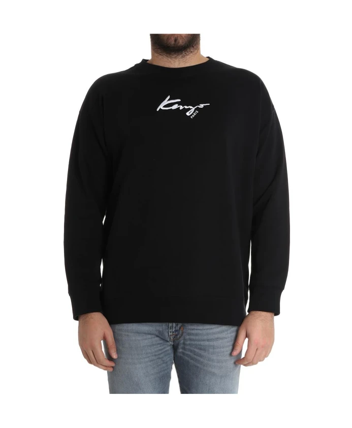

Фирменная свободная толстовка Kenzo, черный
