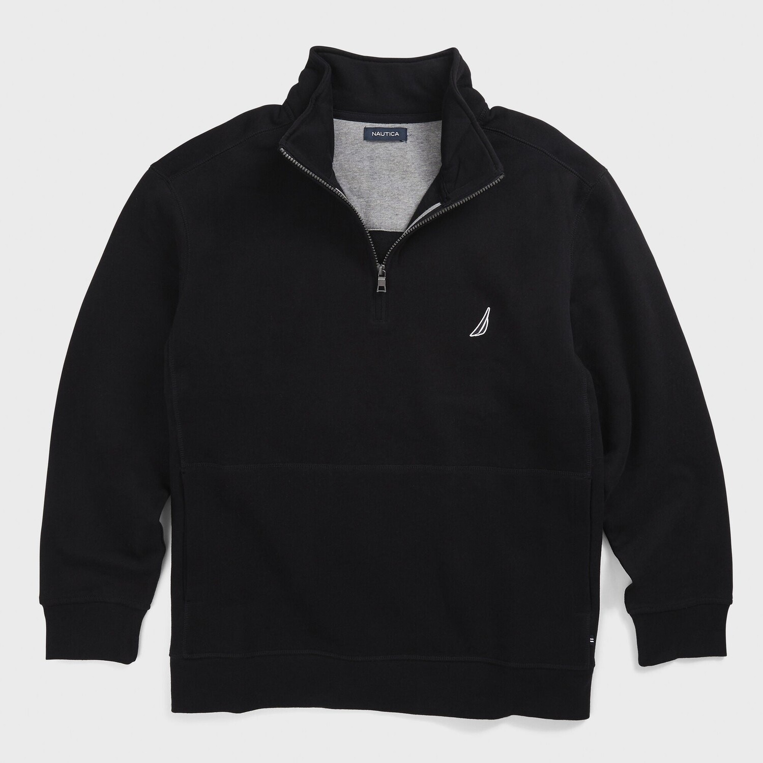 

Мужская толстовка с молнией на четверть Nautica Big & Tall, цвет True Black