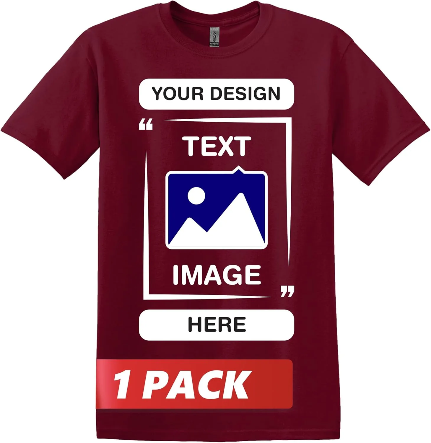 

Gildan Custom T-Shirts — персонализированная футболка Unisex Crewneck