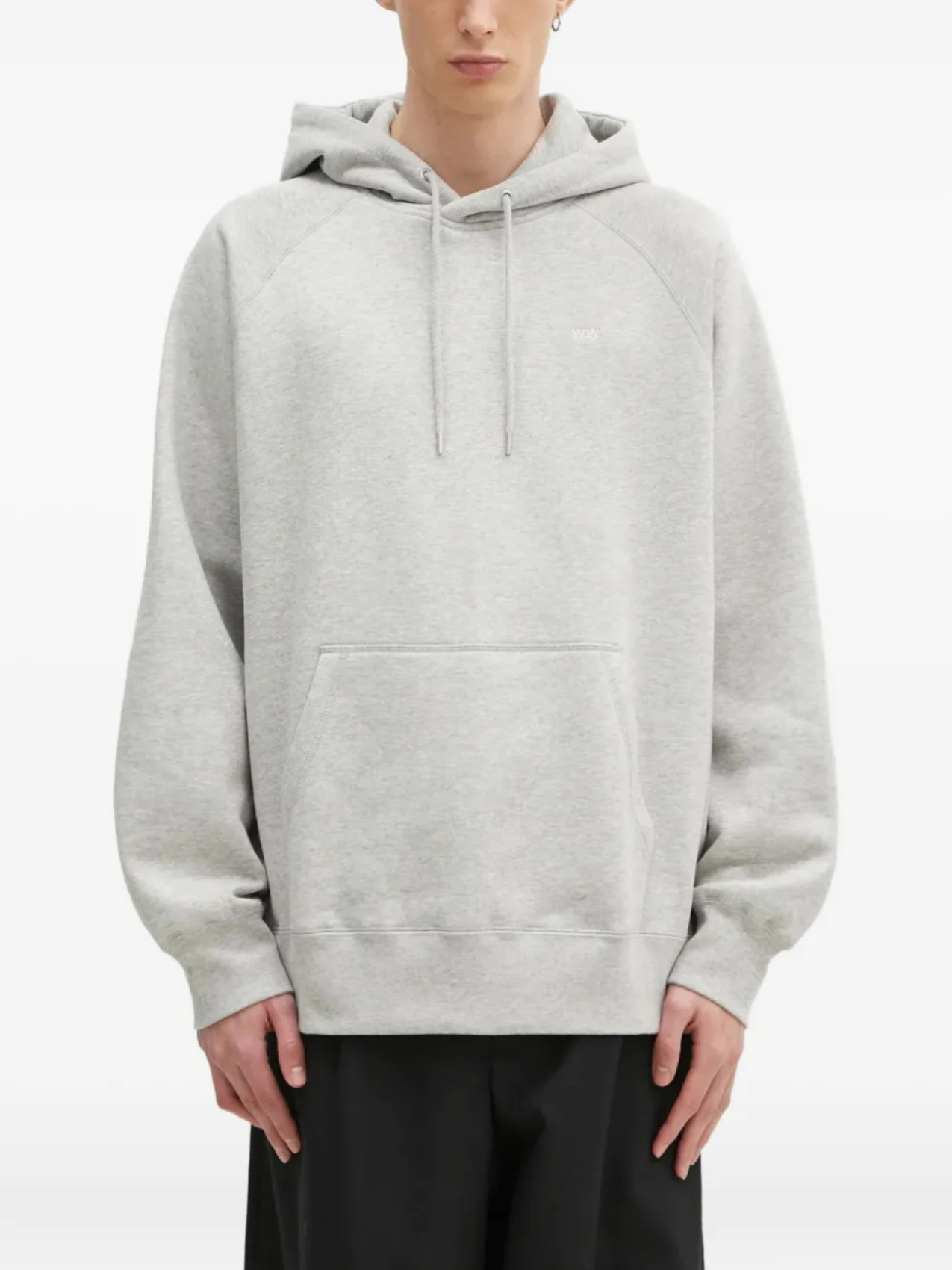 

Толстовка с капюшоном и рукавами реглан с логотипом Wood Wood, серый