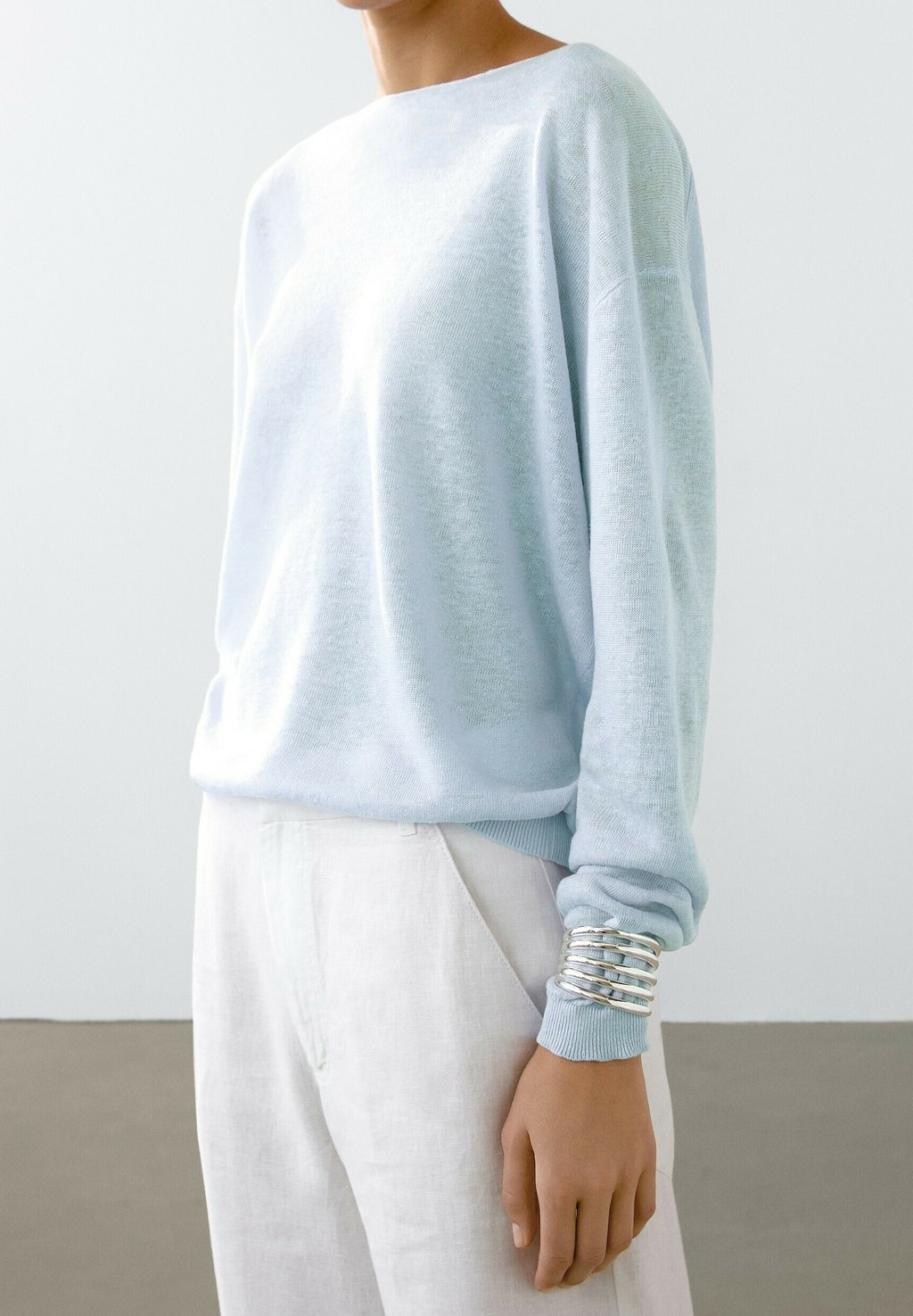 

Джемпер BOAT NECK Massimo Dutti, Light Blue