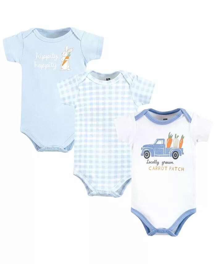 

Хлопковые боди для маленьких мальчиков, 3 шт Hudson Baby, коричневый