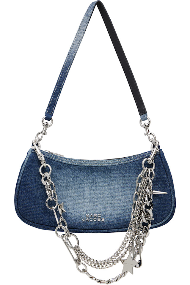 

Marc Jacobs Синяя сумка через плечо с подвеской в виде выцветшего денима