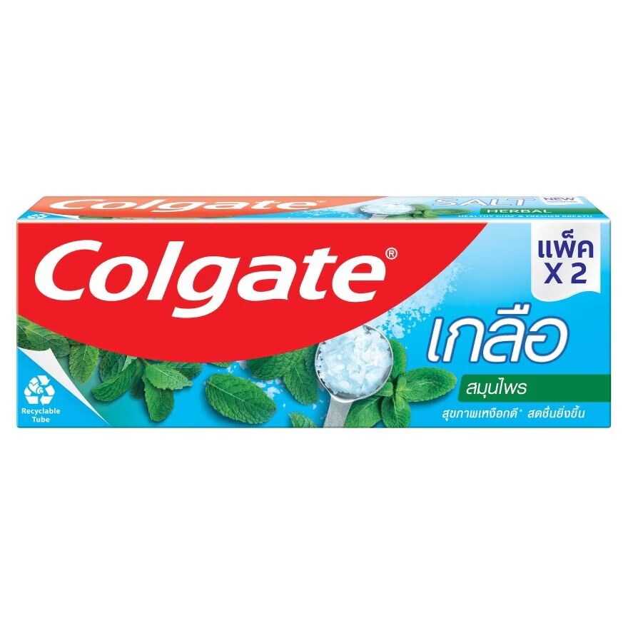 

Colgate Зубная паста Salt Herbal 150 г. Двойная упаковка, Green