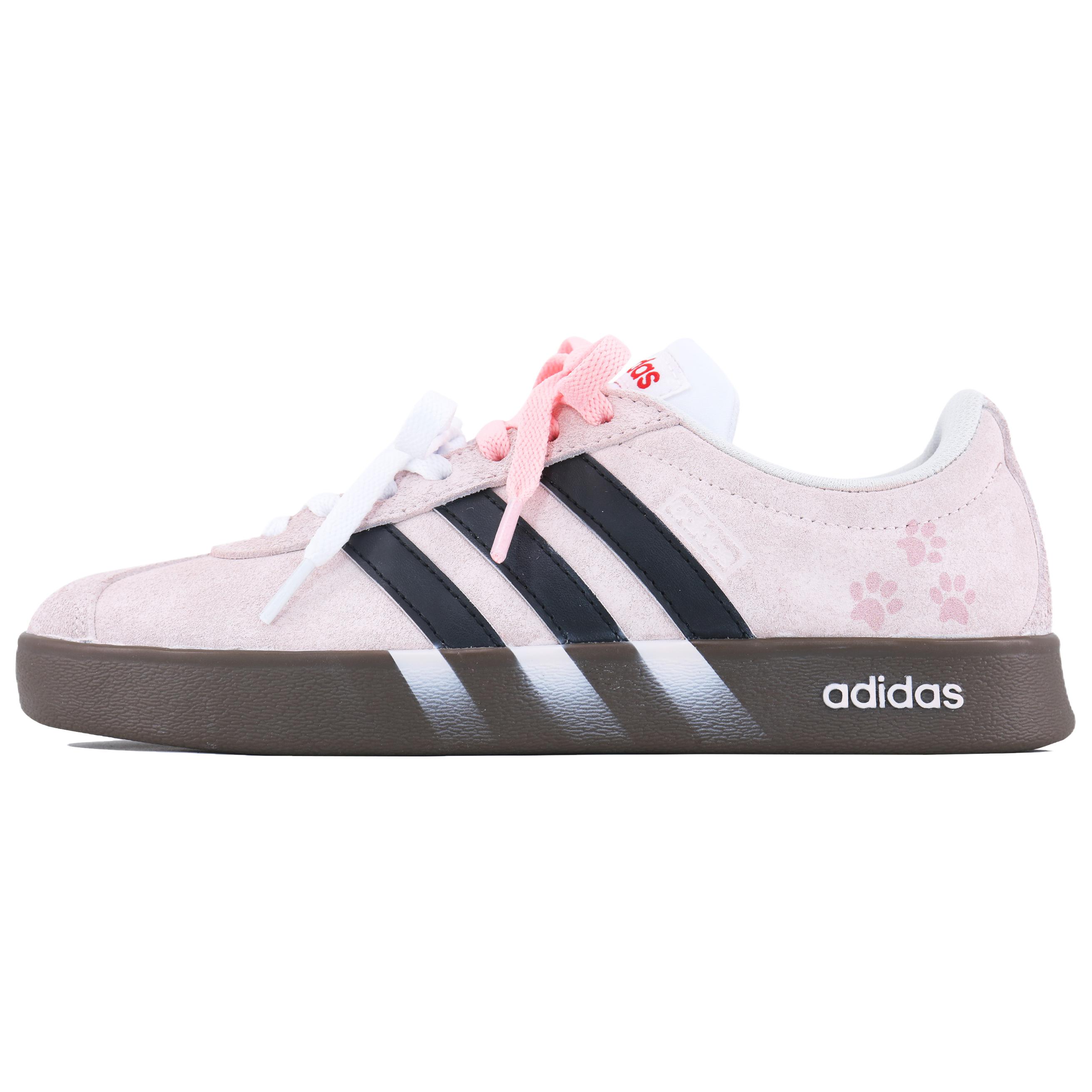 Adidas VL COURT 20 - повседневные низкие скейтбордистские кроссовки с амортизацией, розово-голубые — фото 3