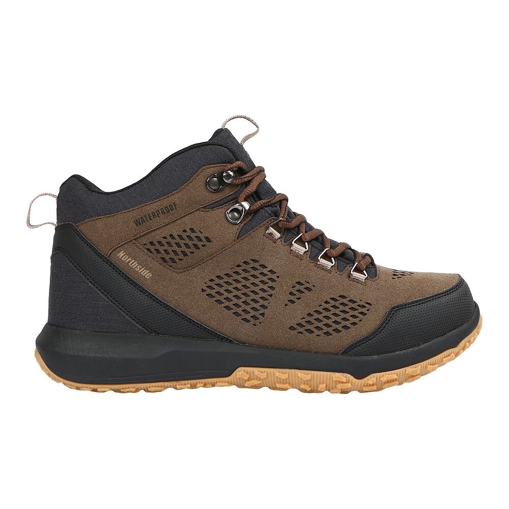 Мужские водонепроницаемые походные ботинки Northside Benton Mid, цвет Brown Black — фото 2