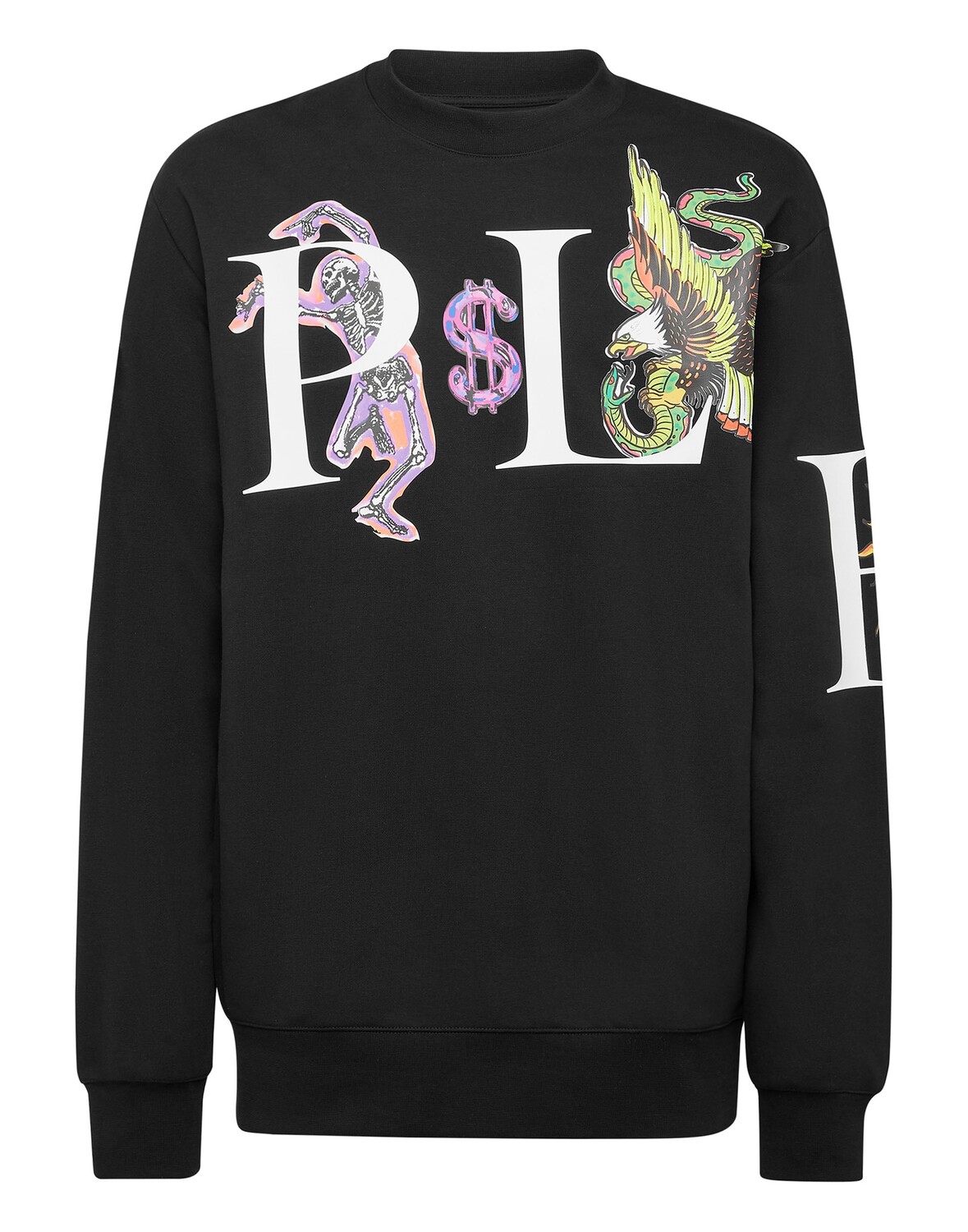 

Толстовка LS Тату Philipp Plein, черный