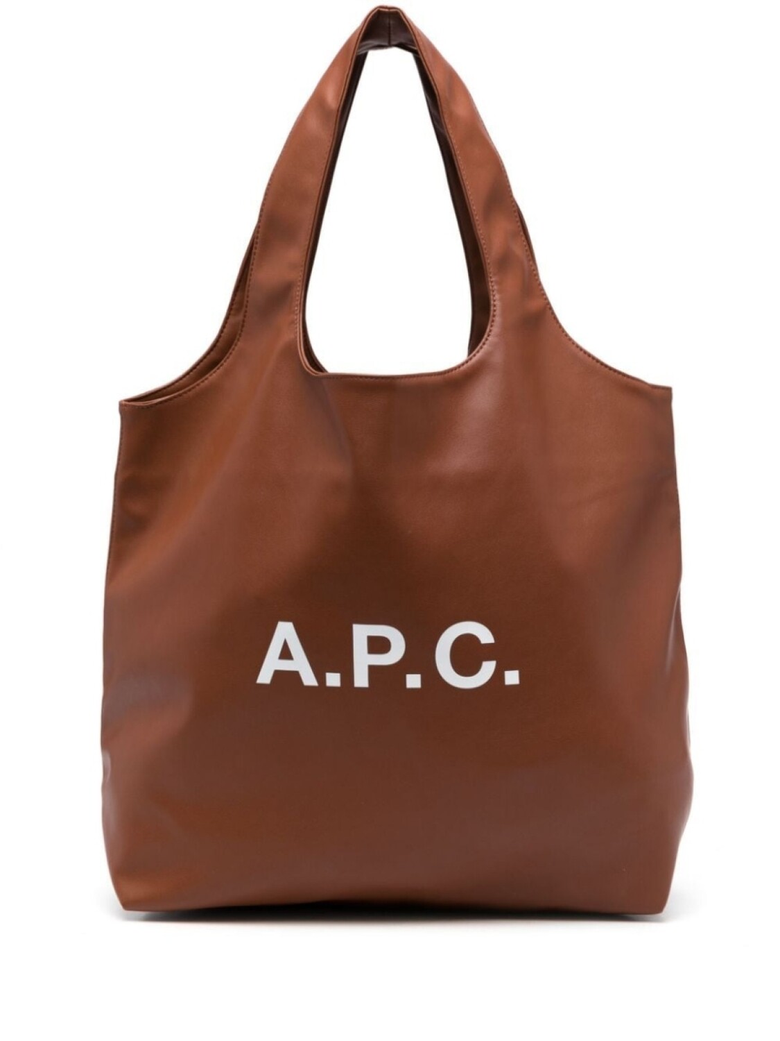 

A.P.C. сумка-тоут с логотипом, коричневый