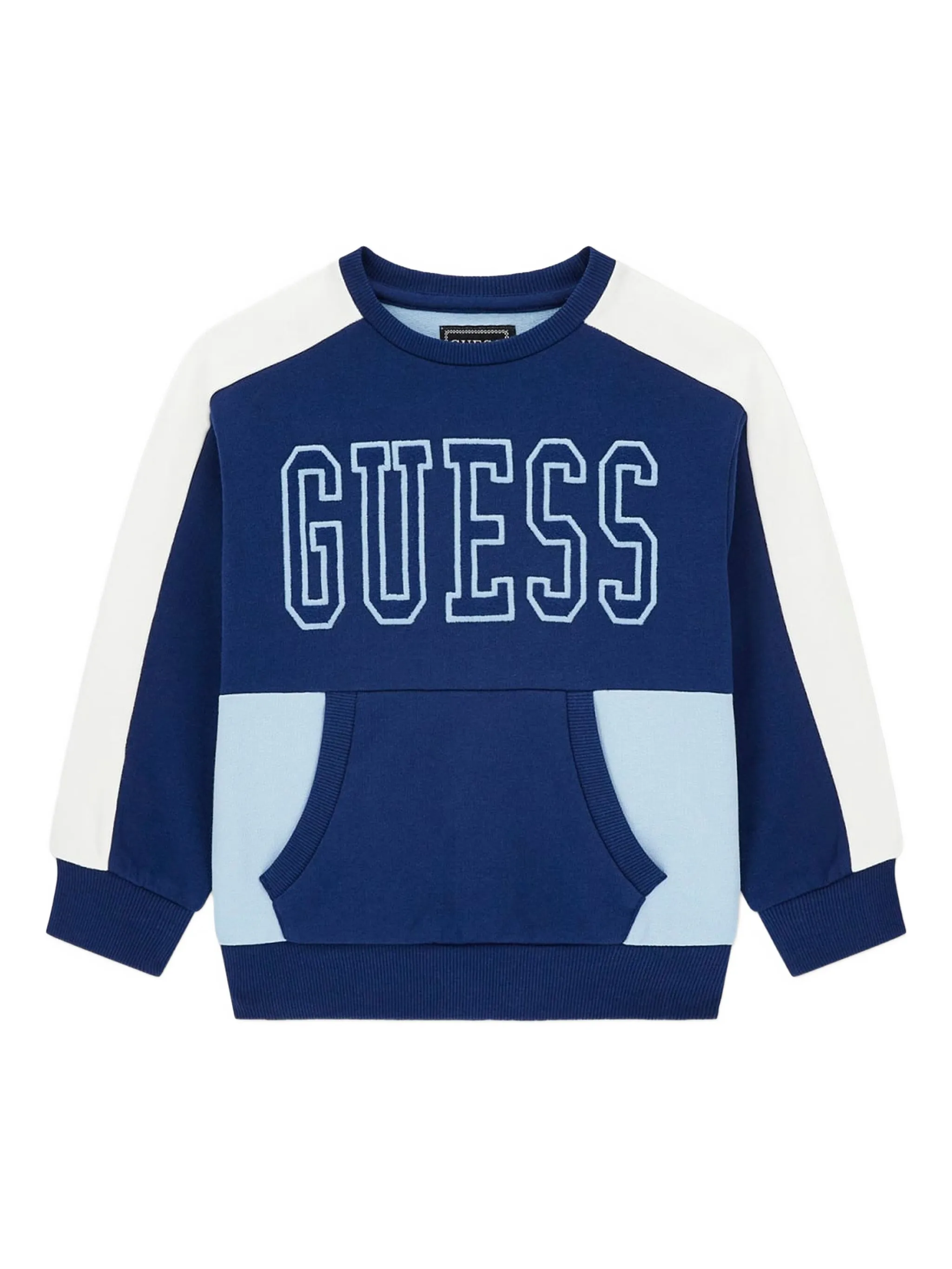 

Толстовка в стиле колор-блок Guess Kids, синий
