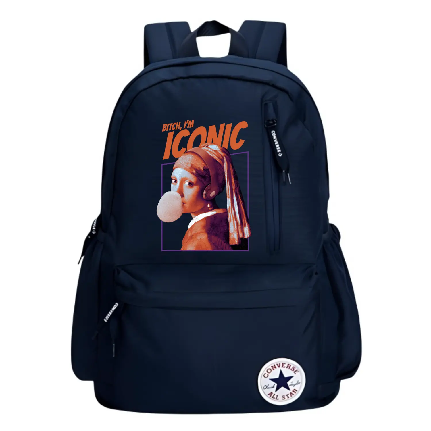 

Converse Полиэстеровый рюкзак обычный унисекс темно-синий, Iconic