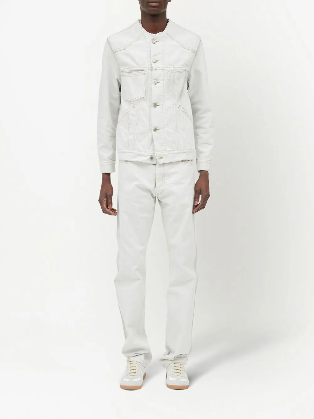 Джинсовая куртка Selvedge MAISON MARGIELA, нейтральный — фото 2
