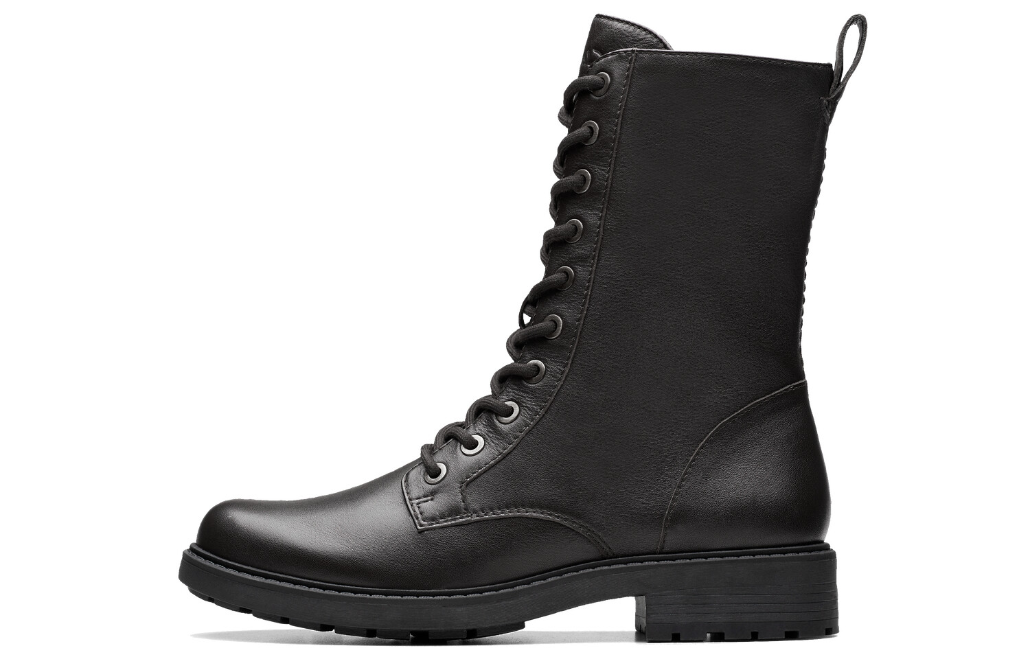 Ботинки женские Clarks Martin высокие на шнуровке, черный